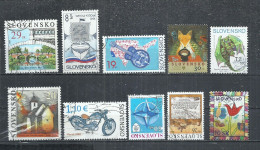 TEN AT A TIME - SLOVAKIA - LOT OF 10 DIFFERENT 9  - USED OBLITERE GESTEMPELT - USED OBLITERE GESTEMPELT USADO - Collezioni & Lotti