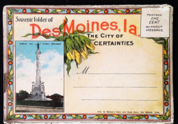 ► Souvenir Folder Of Des Moines Iowa - Des Moines