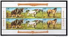 NOUVELLE ZELANDE - BLOC N°50 ** (1984) Chevaux - Blocks & Sheetlets