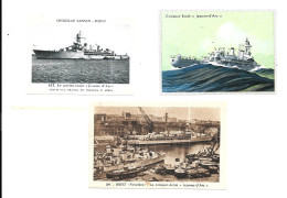 CX74 - IMAGES LANVIN ET DELORRAINE - CROISEUR ECOLE JEANNE D'ARC - Boats