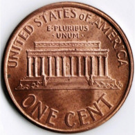 USA - 1994 - KM 201b - 1 Cent - W/o Mintmark - XF - 1959-…: Lincoln, Memorial Reverse