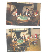 THEME JEUX  CARTES LOT DE 2 CARTES  FOLKLORE BIGOURDAN  LES CHANTEURS MONTAGNARDS       ****   RARE       A  SAISIR **** - Playing Cards