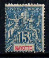 Mayotte - 1892   -  N° 6  - Oblitéré - Used - Oblitérés