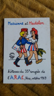 CPSM ILLUSTRATEUR JEAN EFFEL MARIANNE ET MADELON HOTESSES DU 35 EME CONGRES DE L A R A C NICE OCTOBRE 1969 - Effel