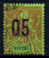 Mayotte - 1912   - Type Sage Surch -  N° 24   - Oblitéré - Used - Oblitérés
