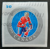 Canada 2005  USED Sc 2086a   50c  NHL, Henri Richard, Die Cut - Oblitérés