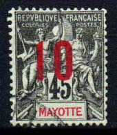 Mayotte - 1912   - Type Sage Surch -  N° 28   - Oblitéré - Used - Oblitérés