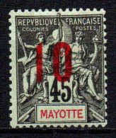 Mayotte - 1912 - Type Sage Surch   -  N° 28   Neufs * - MLH - Ungebraucht