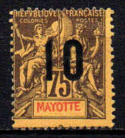 Mayotte - 1912 - Type Sage Surch   -  N° 30   Neufs * - MLH - Ungebraucht