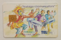 TELECARTE PHONECARD ANTILLES NEERLANDAISES - TEL-EM N.V. - GEM1B White - NOSTALGIC COMMUNICATIONS - 120 Unités - EC - Antilles (Netherlands)
