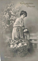 FETES & VOEUX - Joyeuses Pâques - Œufs - Végétation - Carte Postale Ancienne - Pâques