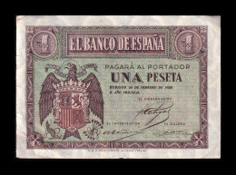 España Spain 1 Peseta Burgos Febrero 1938 Pick 107 Serie B Sc- AUnc - 1-2 Pesetas