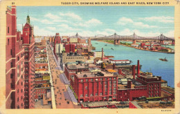 ETATS-UNIS - New York City - Tudor City, Showing Welfare Island And East River - Carte Postale Ancienne - Other & Unclassified