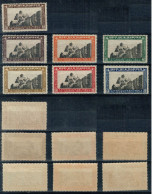 1935 Anniversario Fondazione Fascio, Sassone 186-192, MNH - Neufs