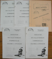 REVUE ACEMA Année 1996 Complète (n° 52 à 55 + Spécial Mecaphil 1996) - Frans (vanaf 1941)