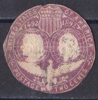 Etats Unis - Entier Postaux - Découpe D Entier Postal 1893 ( 2 Cents )  Oblitéré - Other & Unclassified