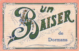 Dormans * Souvenir De La Ville , Un Baiser ! * + PAILLETTES - Dormans