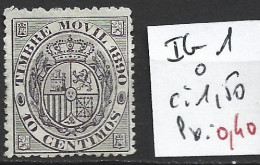 ESPAGNE IMPOTS DE GUERRE 1 Oblitéré Côte 1.50 € - Kriegssteuermarken