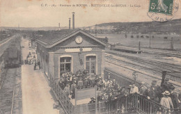 SOTTEVILLE-les-ROUEN (Seine-Maritime) - La Gare - Train - Voyagé 1907 (2 Scans) Ledormeur à Cailly-sur-Eure - Sotteville Les Rouen