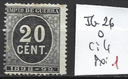 ESPAGNE IMPOTS DE GUERRE 26 Oblitéré Côte 4 € - Kriegssteuermarken