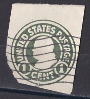 Etats Unis - Entier Postaux - Découpe D Entier Postal  ( 1 Cent )  Oblitéré - Andere & Zonder Classificatie