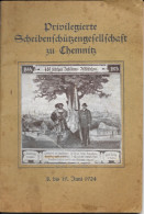 Privilegierte Scheiben Fchützengefellfchaft Zu Chemnitz - 480 Jähriges Jubiläums (Anniversaire Des Fusillers Juni 1924) - Unclassified