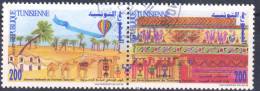 1996 - Tunisie - Y & T 1281-1282 - Journée Nationale Du Tourisme Saharien - Série Compléte 2 V Obli - Other & Unclassified