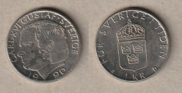 00453) Schweden, 1 Krone 1990 - Suède