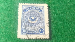 TÜRKİYE- 1922   AYYILDIZ     10 PİA    DAMGALI - Used Stamps