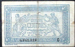 FRANCE * TRESORERIE AUX ARMEES * 1917 * Série C * Fay. VF.01.03 * État/Grade TB/F - 1917-1919 Tesoreria Delle Armate