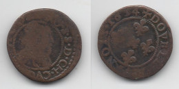 + FRANCE   + DOUBLE TOURNOIS 1634 + - 1610-1643 Louis XIII The Just