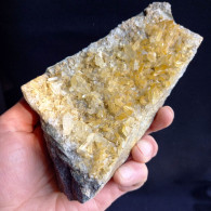 #BRA2.08 QUARZO Cristalli Gialli (Val Grana, Cuneo, Piemonte, Italia) - Mineralien