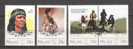Palau - MNH Set (2) NATIVE AMERICANS - WILD WEST 1830-1920 - Indios Americanas