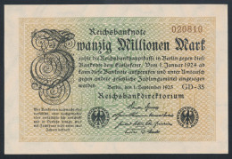 P108c Ro107e DEU-121h. 20 Million Mark 1923 NEUF UNC - 20 Miljoen Mark