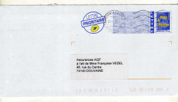 Enveloppe FRANCE Prêt à Poster 20g Oblitération THONON LES BAINS 23/04/1997 - PAP: Aufdrucke/Blaues Logo