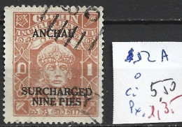 ETATS PRINCIERS DE L'INDE COCHIN 52A Oblitéré Côte 5.50 € - Cochin