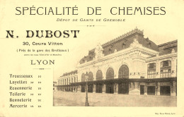 Lyon 6ème * CPA Publicitaire " Spécialité De Chemises Dépôt Gants De Grenoble N. DUBOST , Cours Vitton " - Lyon 6