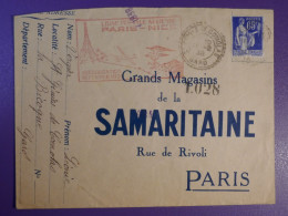 N0   FRANCE   BELLE LETTRE 1938 ST GENIS A PARIS SAMARITAINE PUB  +AEROPHILATELIE +AFF. INTERESSANT+++ - 1927-1959 Covers & Documents