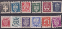 Blasons 553 à 564, * Avec Des Adhérences Au Dos, Cote 30€ ( T24/1.3) - 1941-66 Escudos Y Blasones