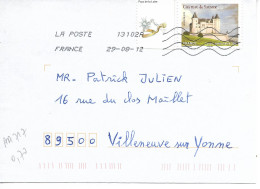 France 2012 - AA 717 - OBLITERE S/ Enveloppe  08/2012 / CHATEAU De SAUMUR / Ok / - Lettres & Documents