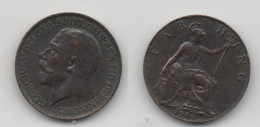 +  GRANDE BRETAGNE  +  1 FARTHING 1914 + TTB + - B. 1 Farthing