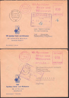 ZKD-Brief AFS Apolda =030= Strickwaren Wirkwaren 28.7.65 Und 5.12.66 - Covers & Documents