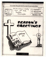 ESTADOS UNIDOS USA V-MAIL AIRGRAPH 1941 CHRISTMAS 1944 PSALMS 23 I SHALL FEAR NO EVIL RELIGION - Christianisme