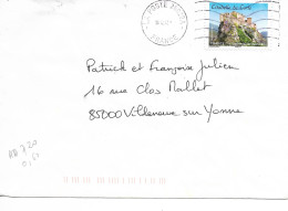 France 2012 - AA 720 - OBLITERE S/ Enveloppe  12/2012 / CITADELLE De CORTé / Ok / CACHET ROND +++++ - Cartas & Documentos