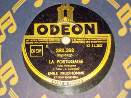 DISQUE 78 TOURS ONE  STEP ET VALSE PORTUGAISE  DE  EMILE PRUD HOMME 1930 - 78 T - Grammofoonplaten