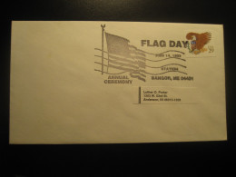 BANGOR 1993 Day Flag Flags Cancel Cover USA - Sobres