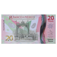 Billet, Mexique, 20 Pesos, 2021, 2021-10-05, NEUF - Mexico