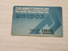 ISRAEL-MERCANTILE DISCOUNT BANK LTD-(338312)-(ATM)-(660-000001023)-good Card - Tarjetas De Crédito (caducidad Min 10 Años)