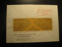 BUENOS AIRES 1977 BANCO SUPERVIELLE Meter Mail Cancel Cover ARGENTINA - Cartas & Documentos