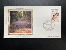 ENVELOPPE NOUVELLE ZELANDE NEW ZEALAND 1983 / CENTENARY OF THE INTRODUCTION OF RAINBOW TROUT INTO NZ - FDC